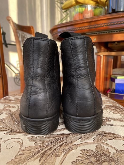 Men Dr. Martens Boots Black Leather 46