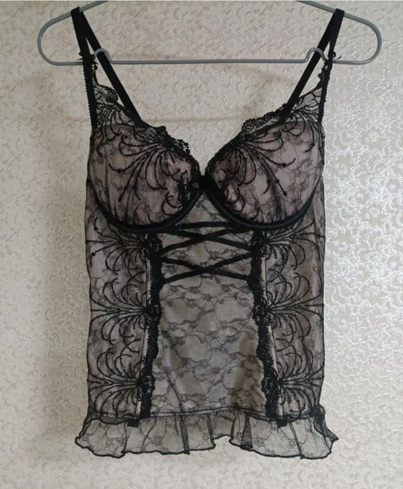 Femme Chantelle Corset Noir Dentelle XS