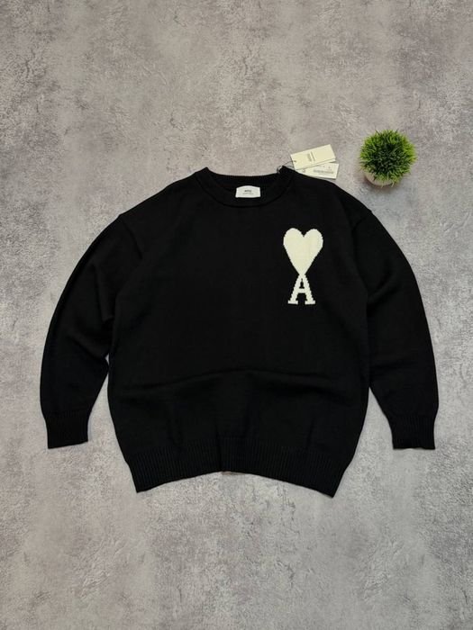 Uomo Ami Maglione Nero
