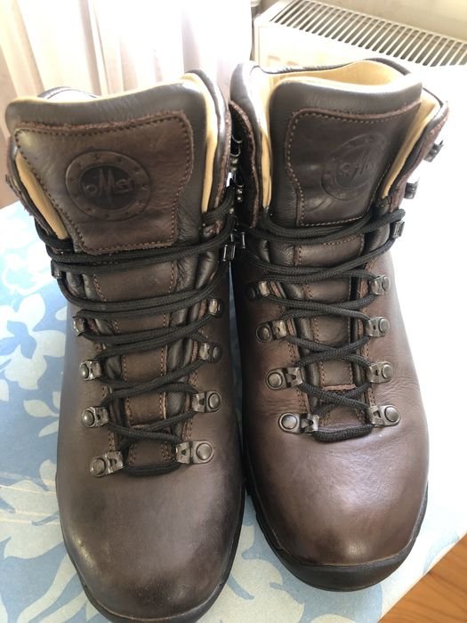 Men Vibram Boots Brown Leather 38