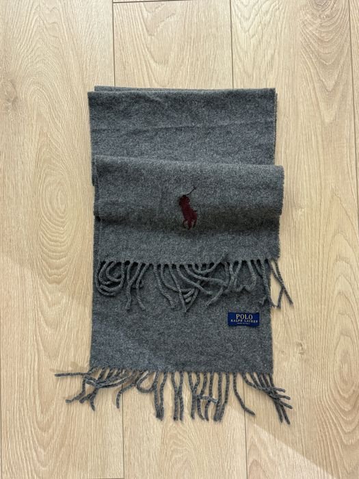 Unisexe Polo Ralph Lauren Écharpe Grise Laine