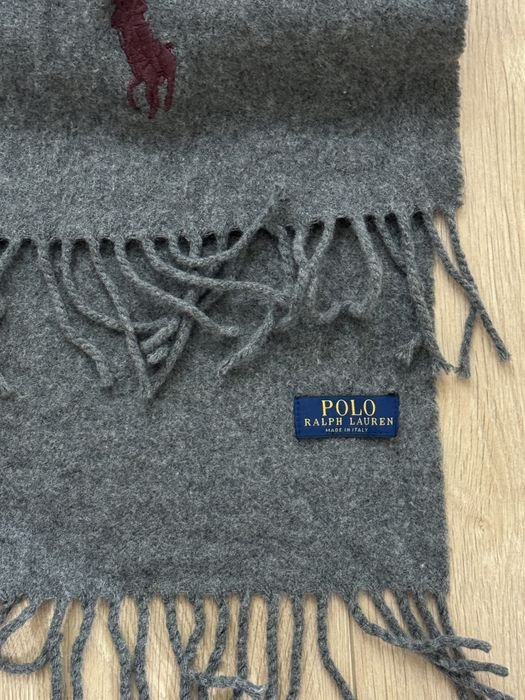 Unisexe Polo Ralph Lauren Écharpe Grise Laine