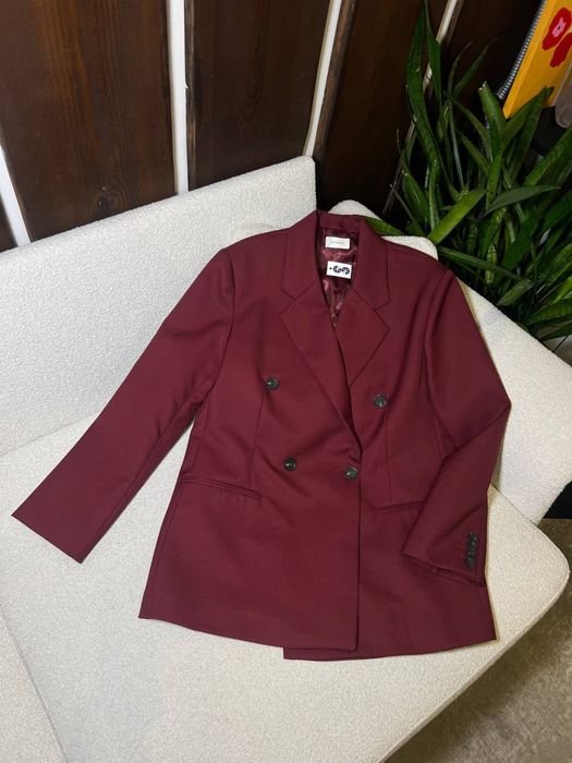 Femme Lemaire Blazer Bourgogne Autre Matériau 38