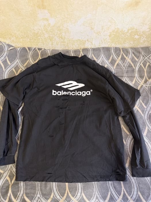 Мужской Balenciaga Худи Чёрный