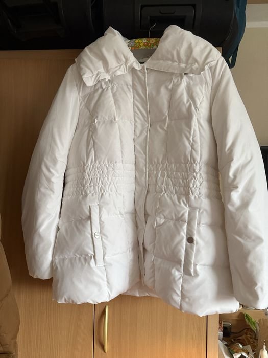 Мужской Kenneth Cole Куртка Белая Пуховик XL