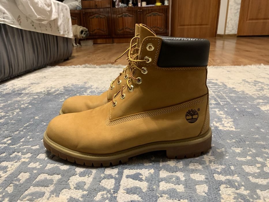 Men Timberland Boots Orange Nubuck 46