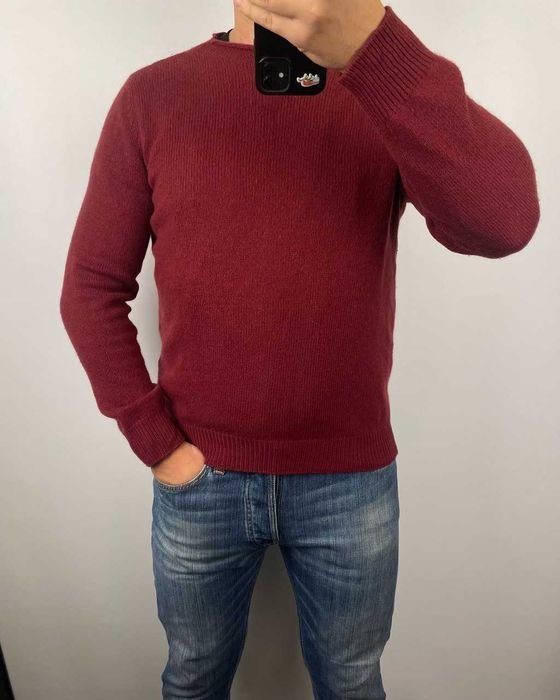 Мужской Gran Sasso Свитер Красный 48