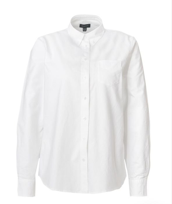 Men Lacoste Shirt White Cotton 38