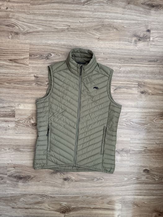Uomo Kjus Gilet Verde Piuma S-M
