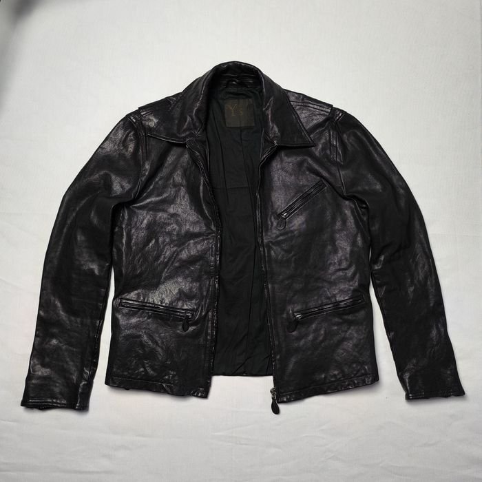 Мужской Yohji Yamamoto Кожаная Куртка