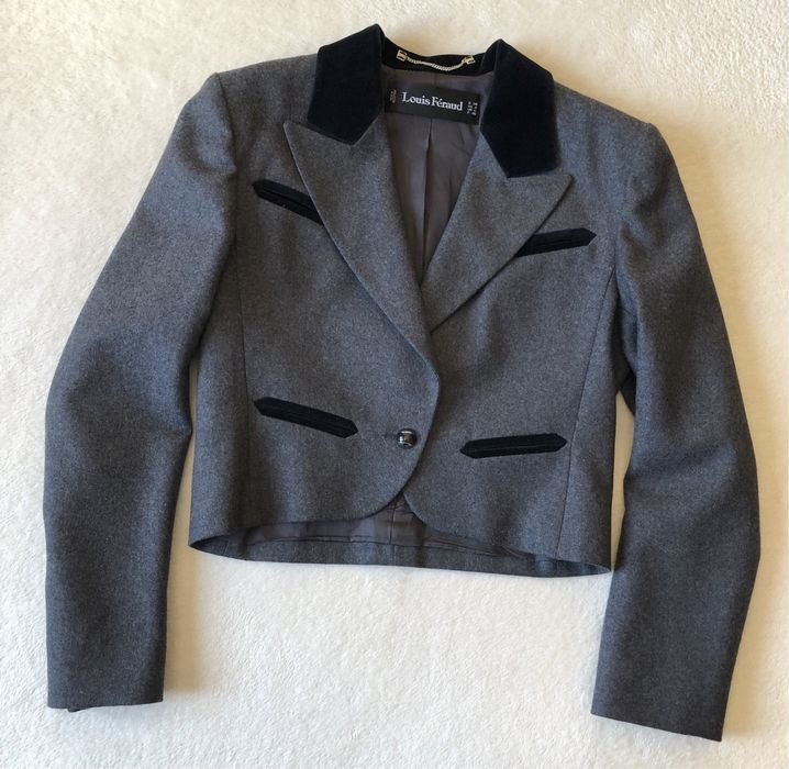Femme Louis Féraud Blazer Gris Laine 38