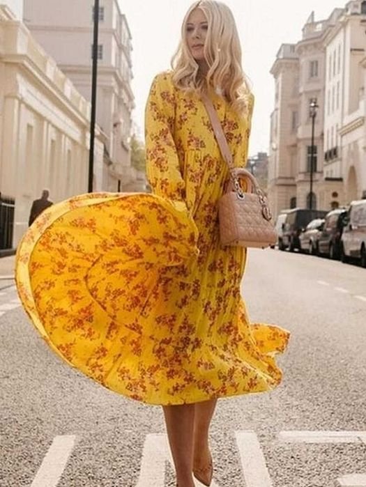 Женское Платье Різнокольоровий Бавовна 40