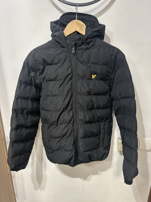Men Lyle & Scott Puffer Jacket Black 36