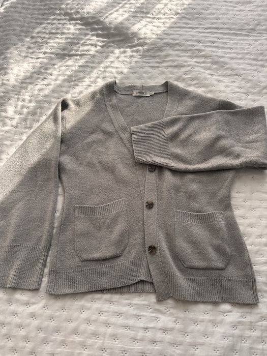 Женский Cher17 Свитер Серый Шерсть XS-S