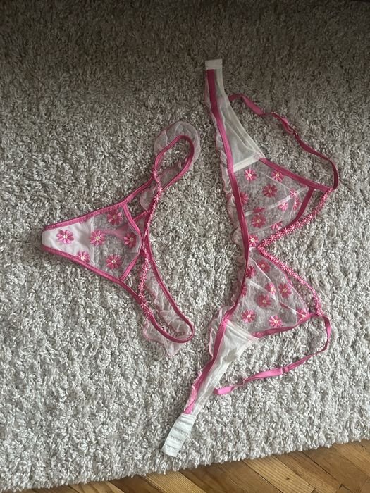 Women Intimissimi Lingerie Set Cream Floral 36 / S