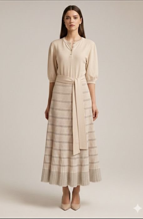 Платье Nina Ricci Бежевое