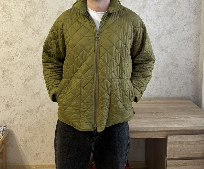 Homme Barbour Bomber Vert