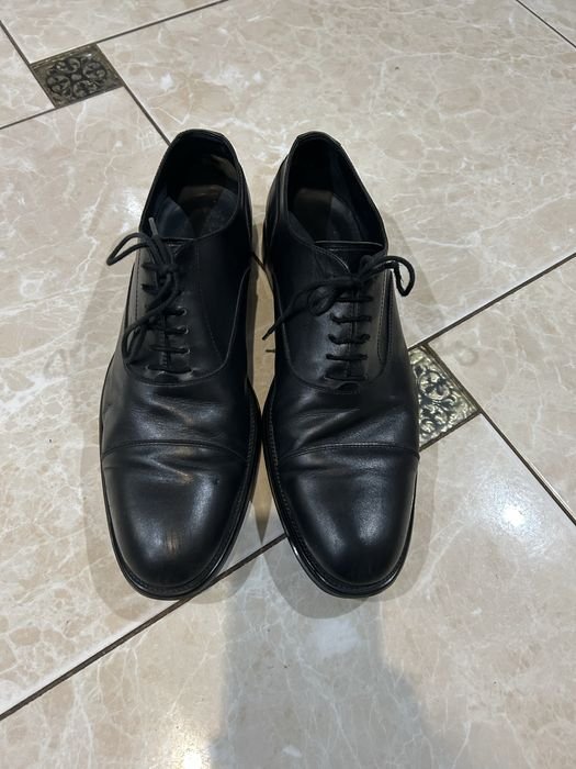 Men Tod's Heels Black Leather 44