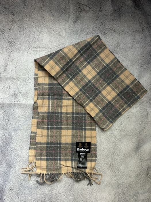 Unisexe Barbour Écharpe Bleue Cachemire