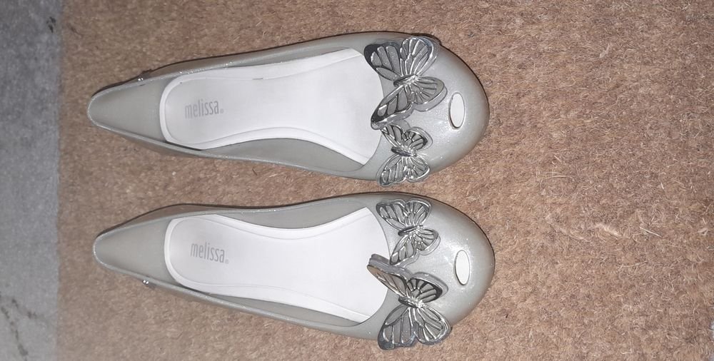 Женские Melissa Туфли Бежевый Силикон 39