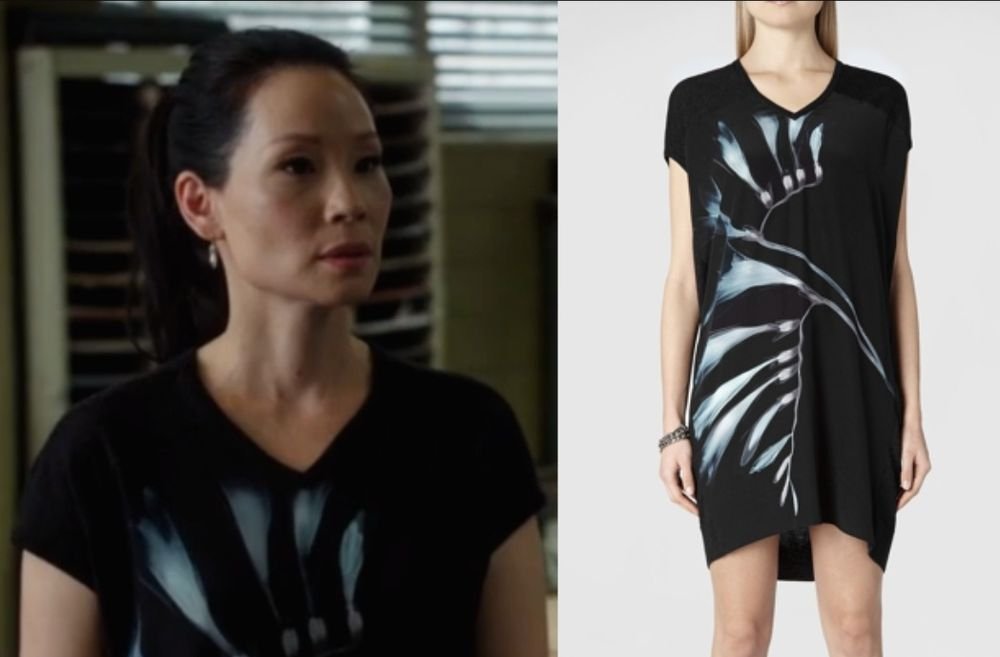 Женский AllSaints Платье Чёрный EU 40