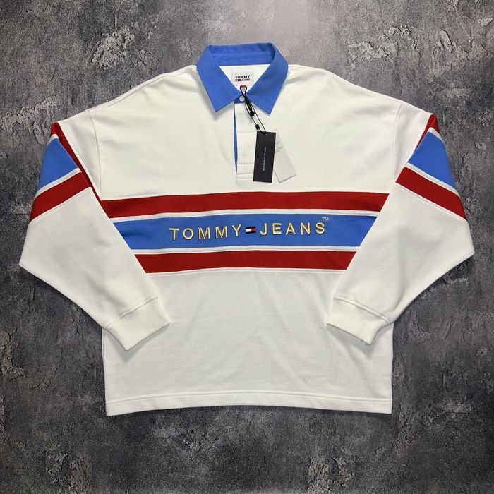 Uomo Tommy Hilfiger Polo Bianco Cotone 38