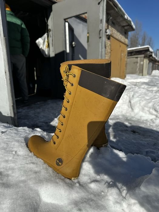 Donna Timberland Stivali in Gomma Gialli 36