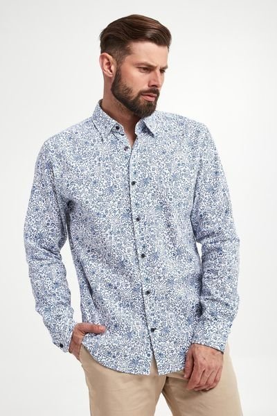 Мужской Joop Рубашка Голубая Хлопок 44