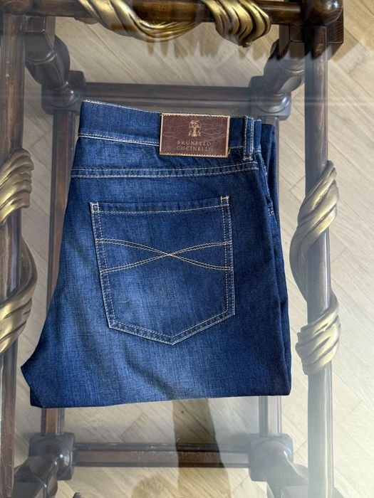 Uomo Brunello Cucinelli Jeans Blu 50-52