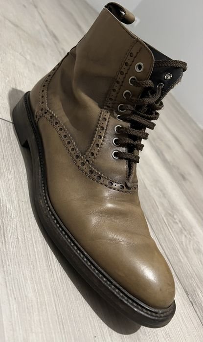 Мужские Sergio Rossi Черевики Бежевый Натуральная