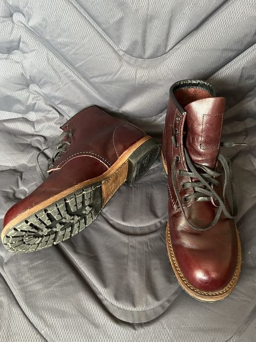 Men Red Wing Heritage Boots Burgundy Leather 43.5