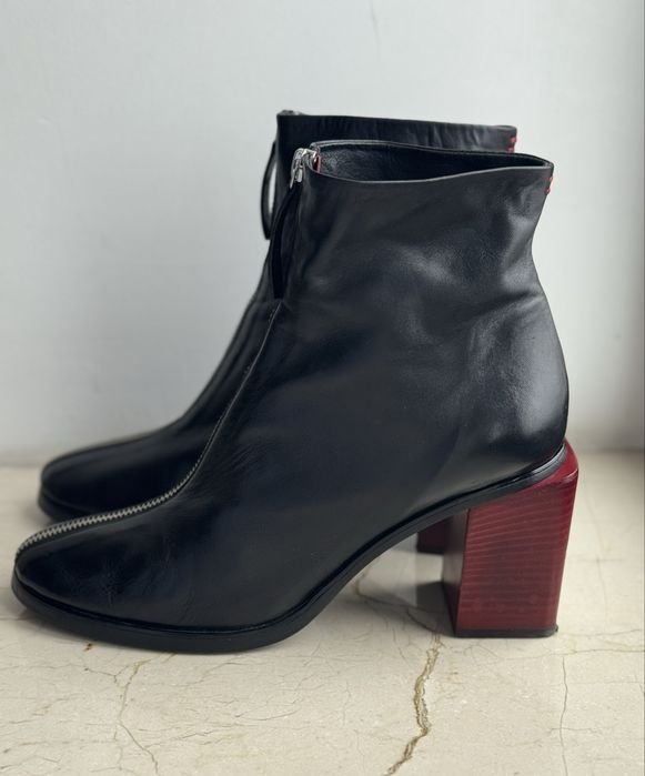 Femme Halmanera Bottines Noire Cuir 40