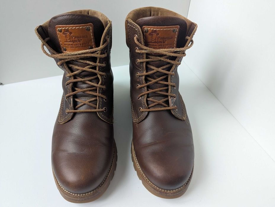 Homme Panama Jack Bottes Marron Cuir 42