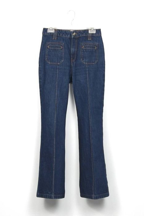 Женские Sezane Джинсы Тёмно-синие 38