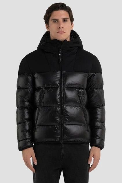 Herren Replay Winterjacke Marineblau 42