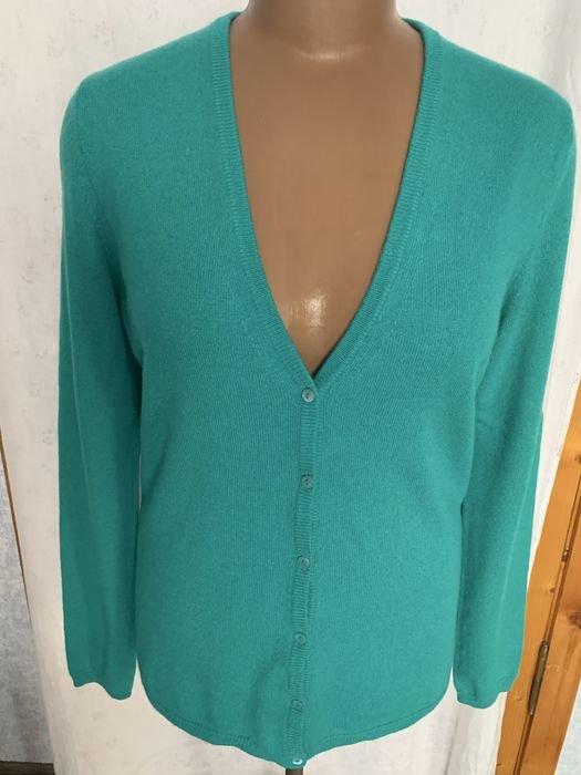 Women Peter Hahn Sweater Green Cashmere 40
