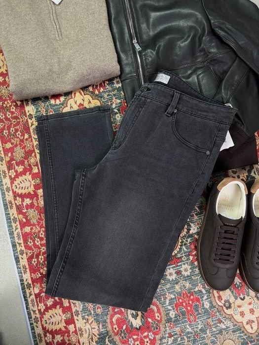 Uomo Brunello Cucinelli Jeans Nero 42