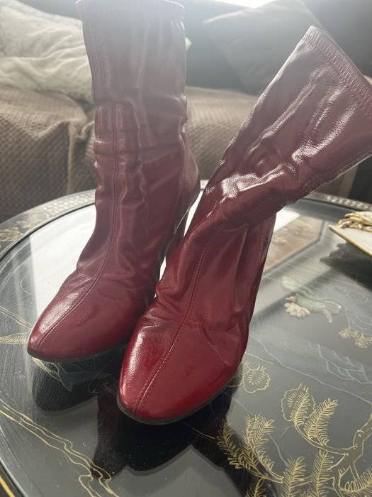 Женские Casadei Полусапоги Красные Кожа 37