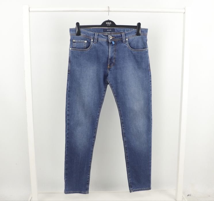 Herren Pierre Cardin Jeans Marineblau Denim 36-38