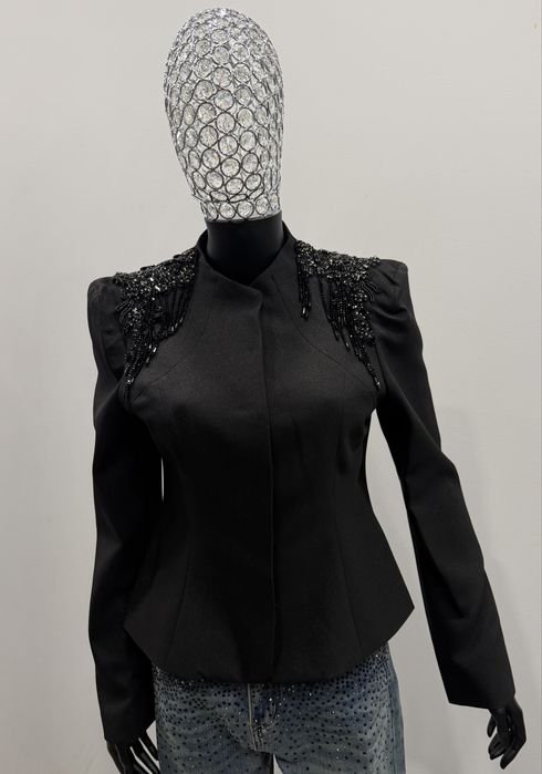 Donna Saint Laurent Blazer Nero