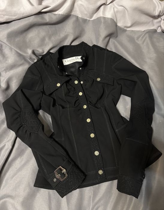 Damen Christian Dior Jacke Schwarz 36