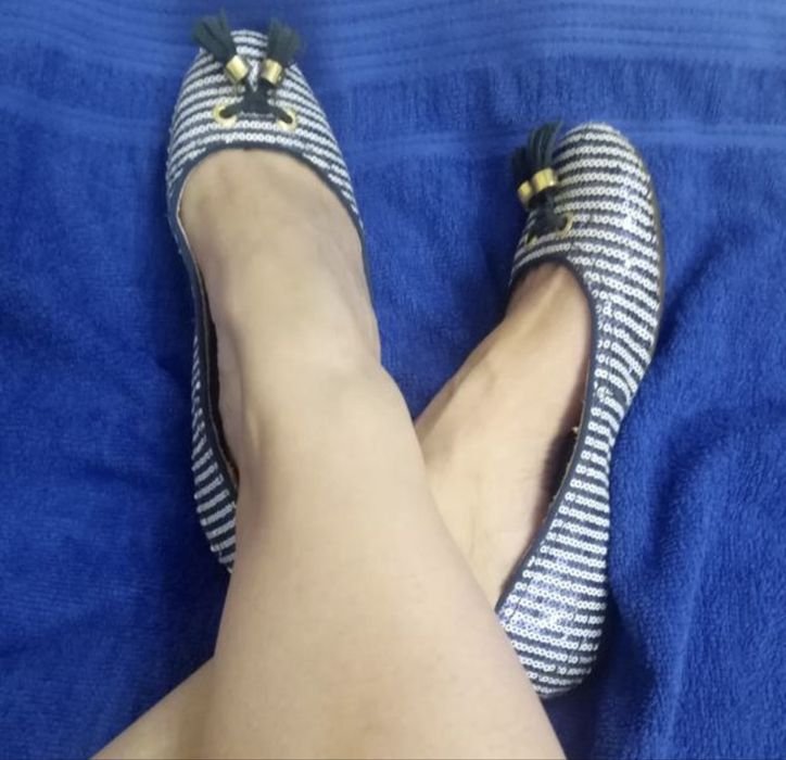 Women SPERRY Heels Blue Leather 38