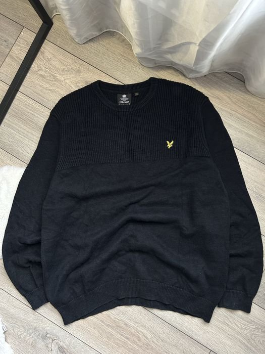 Мужской Lyle Scott Свитер Чёрный 42