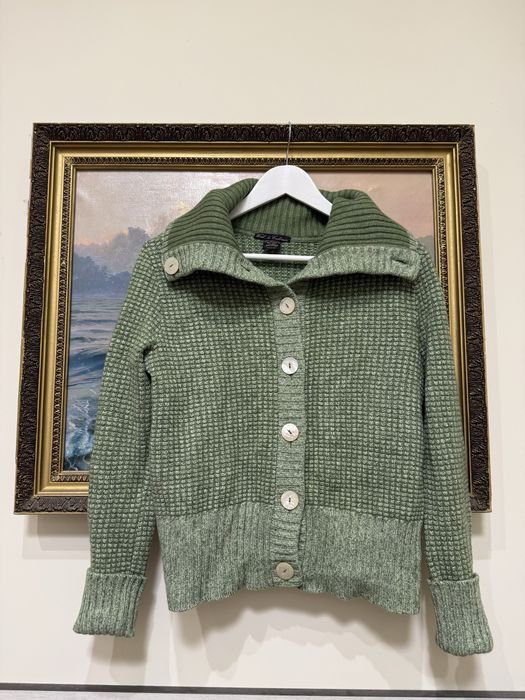 Herren Paul & Shark Pullover Grün Seide 38