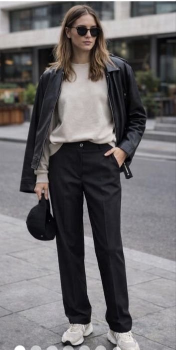 Women Peter Hahn Trousers Grey 42