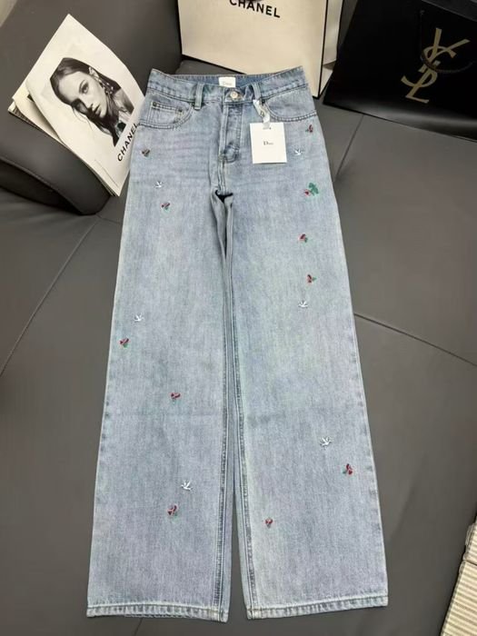 Women Dior Jeans White 36