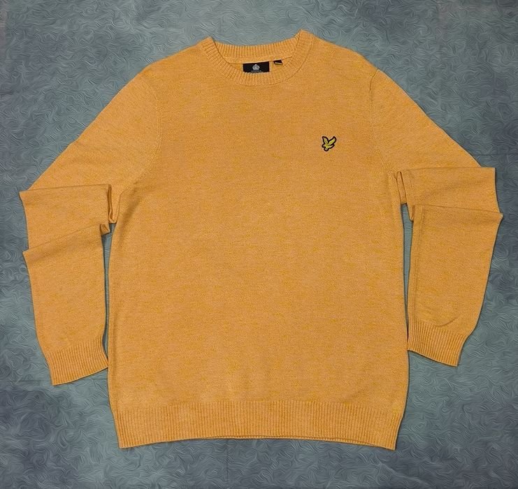 Uomo Lyle Scott Maglione Giallo 36