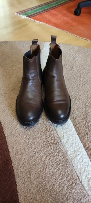 Uomo Hackett London Stivali Marrone Pelle 44