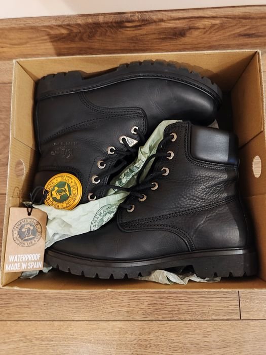 Женские Panama Jack Ботинки Чёрные Кожа 39