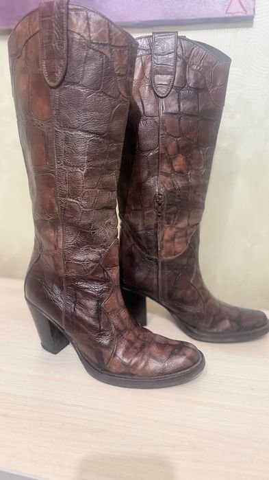 Donna Tosca Blu Stivali Marrone Pelle 39